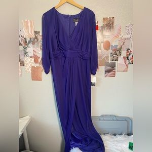 NWT Alex Evenings Plus Size 16 Women’s Sapphire Dress Wedding Event Blue/Purple